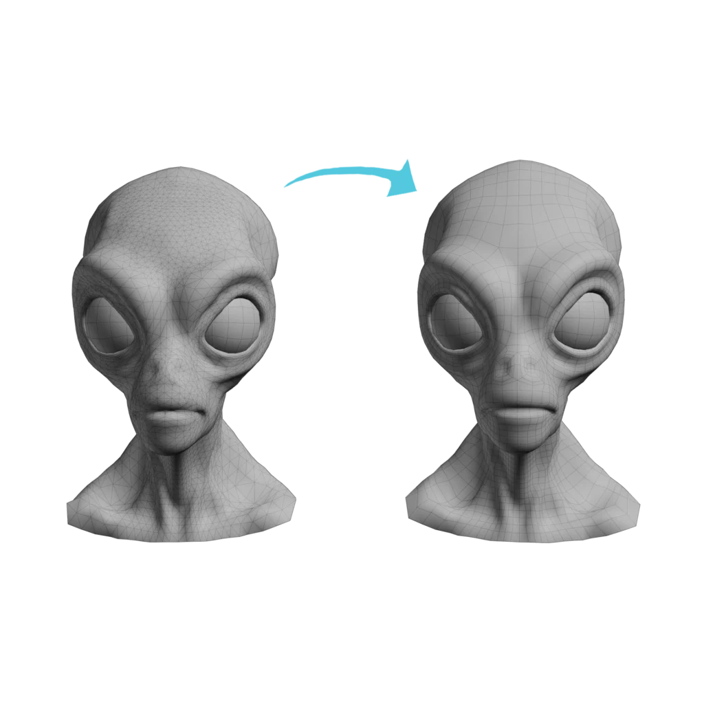3D Asset Re-Topology Service
