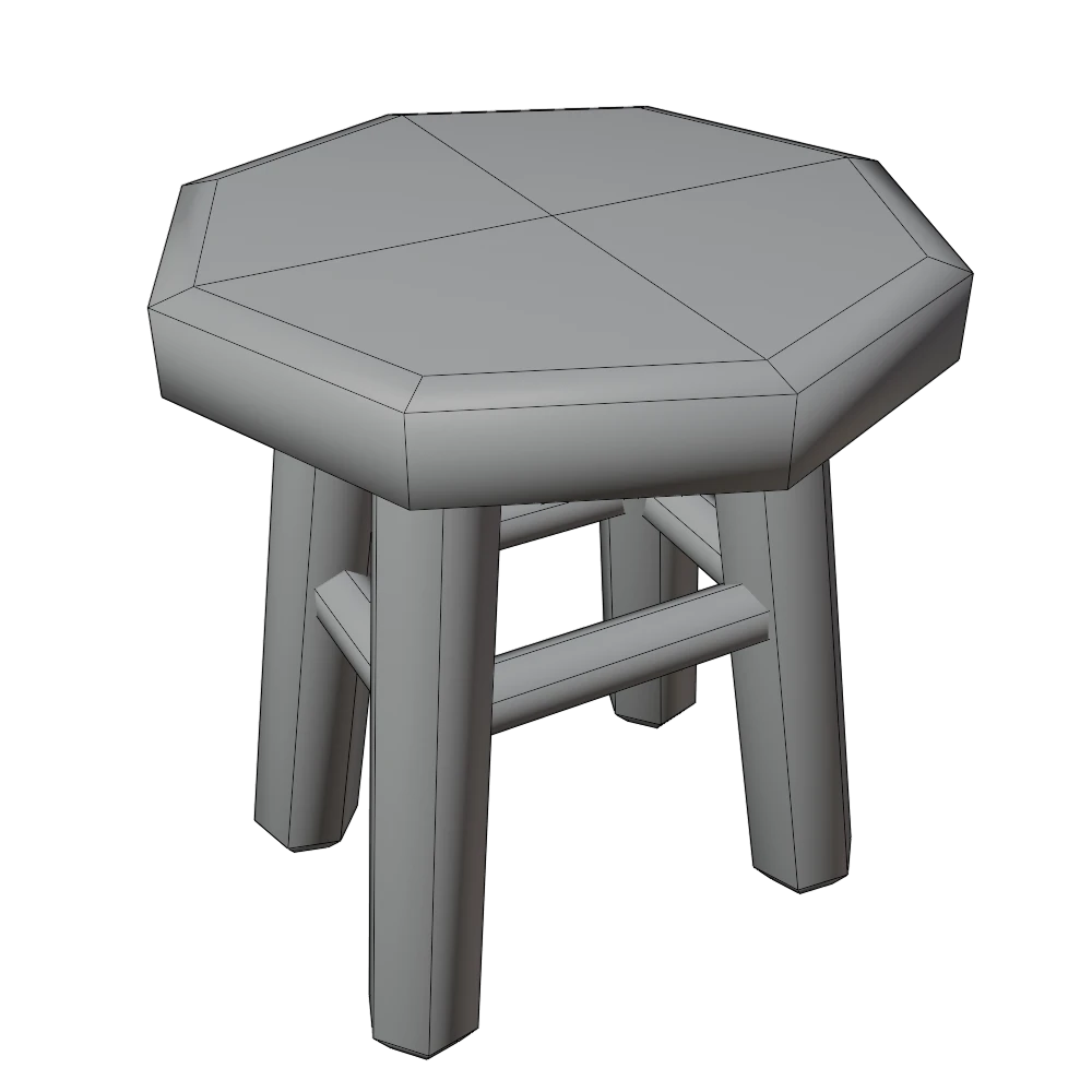 Stool-Wireframe