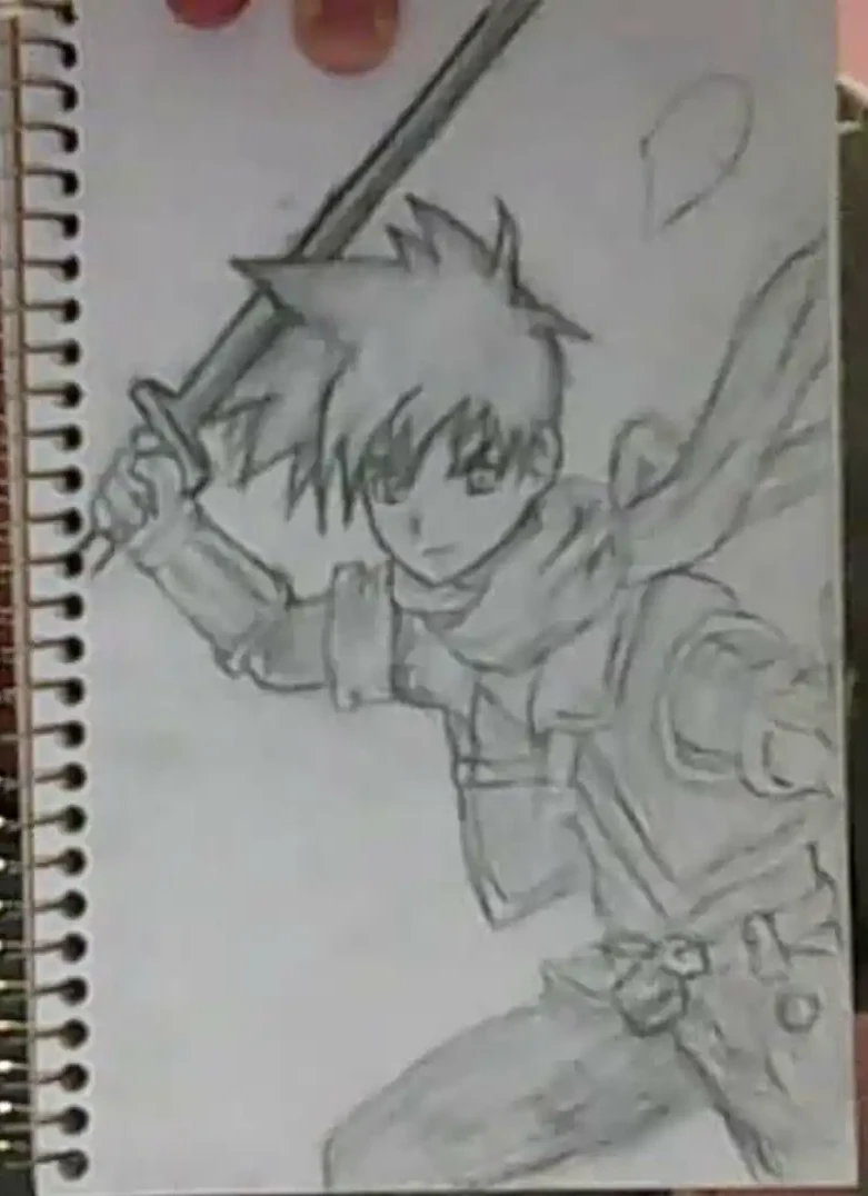 Old Anime Character Sketch